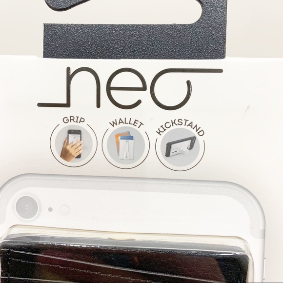 Neo Black universal phone wallet grip stand holder - Picture 4 of 6